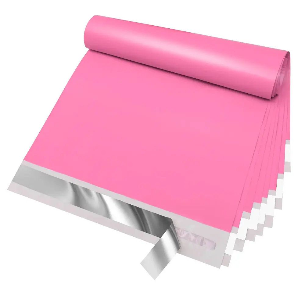 Self Sealing Poly Mailer Envelopes 10x13 Inch Hot Pink