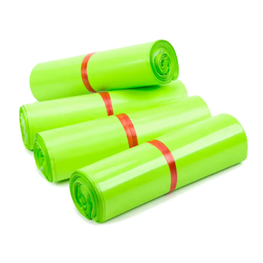 Solid Color Poly Mailers with Self Seal Adhesive Strip Green