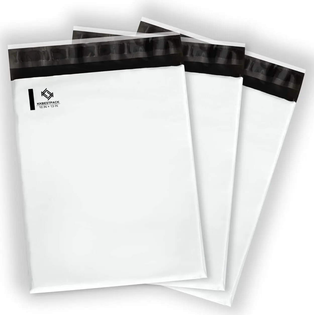 Solid Color Poly Mailers with Self Seal Adhesive Strip Grey