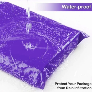 Solid Color Poly Mailers with Self Seal Adhesive Strip Purple 8